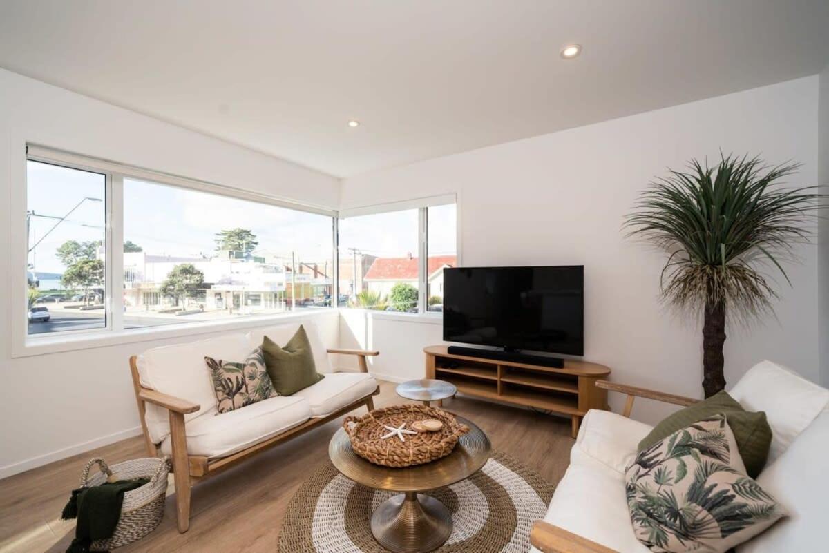 Luxury Apart, Seaviews & Balcony, Full Kitchen & Heat Pump Apartment Auckland Exterior photo